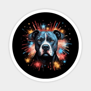 pitbull firework 4th of july Magnet